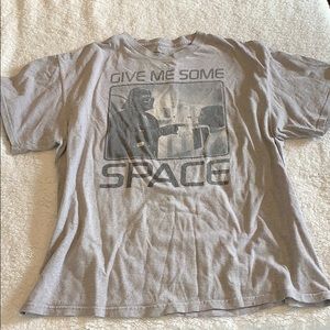Star Wars Darth Vader Give Me Space Tshirt Gray